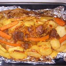 Рецепт картошки с фаршем в духовке
